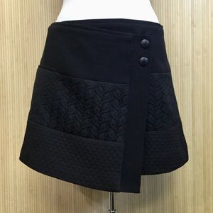CABY #926 Black Swathe Wrap Skirt Size XS